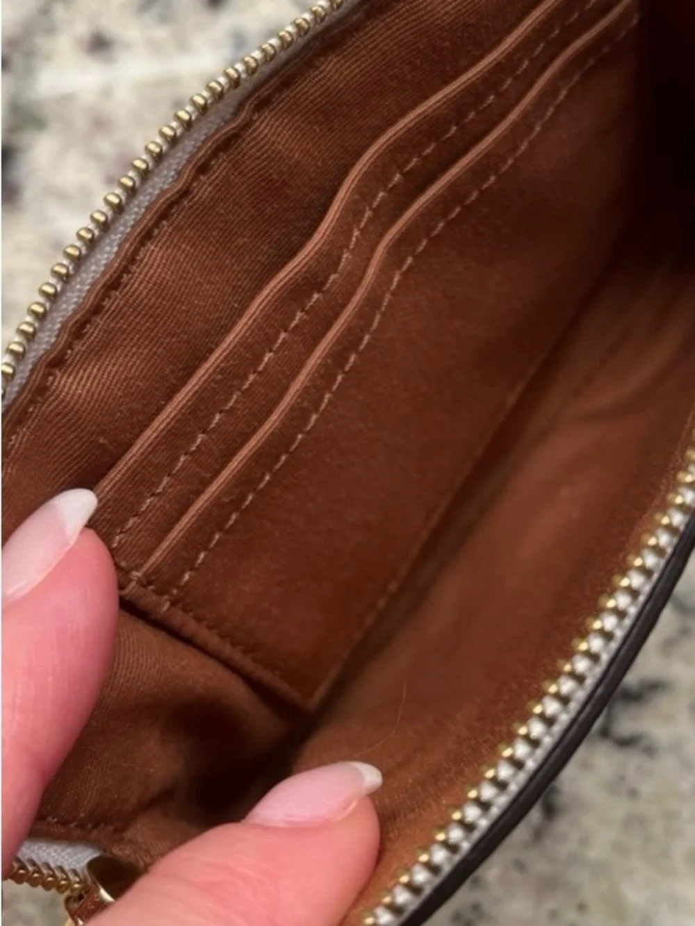 Coach Signature Chalk Wristlet NWOT